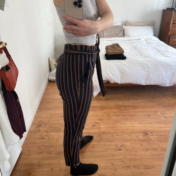 Zara Trafaluc striped trouser pants size S - Picture 2 of 4
